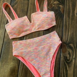 High waisted swimsuit